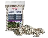 Amtra Polychrome - Natural aquarium gravel, decorative soil, sand and white gravel, grains 3-4 mm, 2 KG