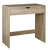 URBNLIVING 1 Drawer Wooden Small Dressing Table (Oak)