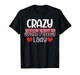 Crazy Jigsaw Puzzles Lady Women T-Shirt