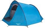 Vango Voyager 400 Tunnel Tent [Amazon Exclusive], Quick, Easy To Pitch 4 Man Tent Waterproof for Adventure Camping, River Blue
