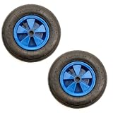 15 Inch 2 PACK Boat Wheels Tyre 400x8 Pneumatic Dinghy Launch Trolley 1" Centre Hole 2 PLY Trailers Maximum Load 120 kg