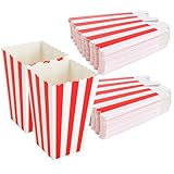ASelected 50PCS Popcorn Boxes 2x2.7x4.5 Inch Paper Popcorn Bags Small Popcorn Favor Boxes for Party Movie Night Sweets Kids Gifts Birthday Cardboard Candy Container