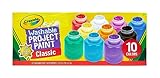 CRAYOLA Washable Paints - Assorted Colours (Pack of 10) | Perfect for Any Arts & Crafts Needs - Easily Washable | Ideal for Kids Aged 3+ (Packaging may vary)