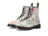 Dr. Martens Womens 1460 Printed Leather Parchment Beige Boots 5 UK