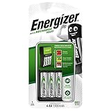 Energizer Accu Recharge Maxi Charger for NiMH Rechargeable AA and AAA Batteries