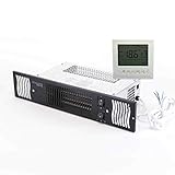 Bidex Diamond 1.9kw Electric Kitchen Plinth Heater with 7 Day Timer & Room Thermostat - Black Grill