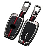 Happyit Zinc Alloy Car Key Cover Cases for Toyota Camry RAV4 Avalon C-HR Prius Corolla GT86 360° Water Proof Protect with Fluorescence (Matt color, 2 Buttons)