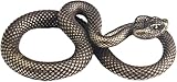 Wyjuan 1Pc Bronze Snake Figurine Decor High Simulation Fantasy Brass Vintage Style Snake Statue for Office Snake Sculpture for Desktop, Statues, Home Décor Products Statues