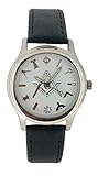 WESTIME Masonic Freemason Square and Compass White Dial Leather Wrist Watch