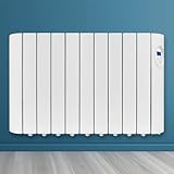Futura 1800W White Oil Filled Radiator Heaters for Home, 24/7 Day Timer Electric Heater Lot 20 & Advanced Thermostat Control, Wall Mounted Low Energy Electric Radiator with Child Lock