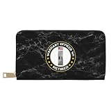 Leather Purse Us Army Warrant Officer W1 Retired Handbags Card Case Women Card Case RFID Blocking Clutch Wallet for Girlfriend, Women, Friend