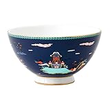 Wedgwood 40023898 Wonderlust Bowl 4.3" Blue Pagoda, Bone China
