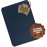 MastaPlasta Instant Self-Adhesive Leather Repair Patch - Navy Blue 28cm x 20cm (11in x 8in). XL Upholstery-Quality Super-Strong Stick-On Repair Patch Tape for Car Seats, Bags, Sofas and DIY