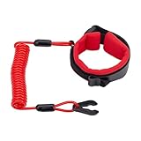 NICENEEDED Boat Kill Switch Wrist Strap, 5.3 Ft Adjustable Safety Boat Kill Switch Lanyard, Engine Tether Cord Fits for All Waverunner, Marine Outboard