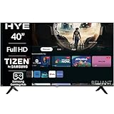 HYE 40 Inch TV Full HD Smart Television with Frameless Design, Bluetooth TV with Voice Control, Freeview, Wi-Fi, HDMI & USB Ports, Gaming Hub – 40FHDS1008 [2025]