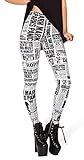 Fioeyr Women's Stretch Print Leggings Full Length Leggings Elastic Leggings Tights Workout Gym Yoga Stretchy Pants Trouser