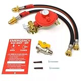 Catering Parts UK Manual Changeover Regulator Kit Wall Mounted 37mbar For 2 Propane LP LPG Gas Bottles Two Cylinders Static Caravan