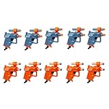 Nerf Elite Ace SD-1 Party Pack - 10 Blasters and 20 Elite Darts - Grip, Visor - Amazon Exclusive