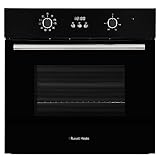 Russell Hobbs Electric Oven 70L 60cm Wide Built In Multifunctional Electric Fan Oven Easy Clean Interior Black RHEO7005B