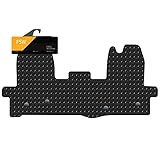 FSW - Tailored Mats - Fits Ford Transit Mk8 2016-On - 1 Piece Front Mat - Black Trimming - 3mm Heavy Duty Rubber - Anti Slip Van Floor Mat, Anti Slip Backing - 1Pc Rubber Floor Mat