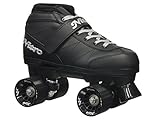Epic Skates 2016 Super Nitro 7 Indoor/Outdoor Quad Speed Roller Skates, Black