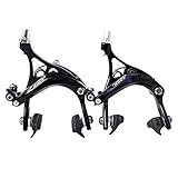 New Tektro R359 Long Drop 47-57mm Road Bike Brake Calipers - Black or Silver (Black)