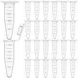 50 Pcs Micro Centrifuge Tubes,Conical Centrifuge Tubes with Flat-Top Snap Cap,for Test Vials Sample Lab,1.5mL