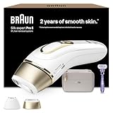 Braun IPL Silk-Expert Pro 5, at Home Hair Removal, Alternative for Laser Hair Removal, Includes Pouch, Venus Razor, Precision Head, 2 Years of Smooth Skin, Gift for Women, White/Gold, PL5137