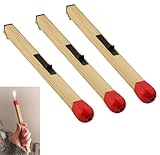 Match Stick Lighter, Match Lighter Stick, Creative Match Shaped Butane Lighter, Giant Match Stick Lighter, Match Shaped Candle Lighter, Adjustable Large Stick Lighter Kitche Camping Lighter (3pcs)