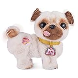 Pets Alive 9521 Poppy The Booty Shakin’ Pug Santa, Interactive Animal Dancing Robotic Plush Toy