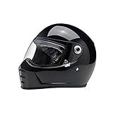 BILTWELL LANE SPLITTER FULL FACE HELMET GLOSS BLACK MEDIUM