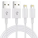 2Pack 1.8M iPhone Charger Cable [Apple MFi Certified] Lightning to USB Cable Lead 6 Foot, 2.4A Fast Charging Cable for iPhone 14 13 12 11 Pro Max XS XR X 8 7 6 Plus 5, iPad and iPod