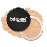 Bellapierre Loose Mineral Foundation SPF 15 – Pure Powder Base, Full Coverage Mineral Makeup, Matte Finishing & Setting, Lightweight, Talc-Free & Paraben-Free – 0.32 oz - Latte