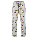 Ex UK Store Mens Pyjama Bottoms The Grinch Naughty Nice Lounge PJ Sleep Pants M L XL XXL New (UpDown L)