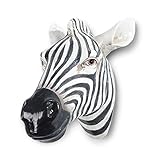 Ksoulyer Polyresin Faux Zebra Head Wall Hanging, Handmade Wall Charmers for Farm House, Animal Head Home & Garden décor