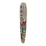 Baoblaze 1 Piece Wooden Aboriginal African Painted Wall-Mounted Decor African Decor Hand Chiseled Wood African Wall Decoration Art Crafts, 50cm