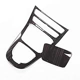 CrUzex Car decoration Wood Trim Cover Black Grain Console Gear Compatible with Mercedes Benz E-Class Fit 2016-17 Latest