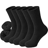 VoJoPi Women's Winter Thermal Socks – 5 Pairs Wool Warm Crew Boot Socks, Soft Thick Everyday Socks for Hiking, Work & Outdoor Activities, UK 4-8