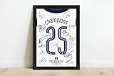 Spurs 2025 Europa League Squad Signed (printed) and Framed Photo Printed Autographs Tottenham Uefa Final