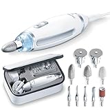 Beurer MP62 Home Manicure and Pedicure Set, Electric Nail File, 10 Attachments, For Natural, Acrylic and Gel Nails, Precision Light, Fast Rotation (2000-5400rpm), UK Plug and Storage Bag