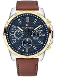 Tommy Hilfiger Analogue Multifunction Quartz Watch for men with Light Brown Leather strap - 1791561