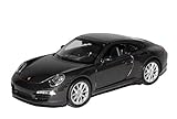 Welly Porsche 911 991 Carrera S Grau Schwarz Coupe Ab 2011 ca 1/43 1/36-1/46 Modell Auto