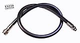 METALSUB BCD INFLATOR HOSE, BLACK -EN250- (30" (76 cm))