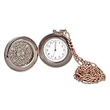 Bristol Novelty BA778 Steampunk Pocket Watch, Mens, Bronze, One Size