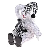 Luwecf Whimsical Jester Doll - Colorful Attire Clown Figurine for Festive Home Decor