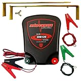 ShockRite Electric Fence Energiser SRB120 1.2 Joule 12 Volt, Earth Stake & Cables 3 Year Warranty
