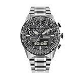 Citizen Promaster Sky Pilot JV2006-55H Eco-Drive U830 Multifunctional Wristwatch, Stainless Steel, Grey Dial, 20 ATM