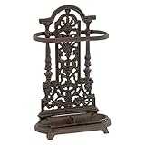 Woodside Ornate Vintage Cast Iron Umbrella/Walking Stick Stand