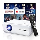 [NetfIix Officially & DoIby Audio] Aurzen Eazze D1 4K Supported Smart Projector with Auto Focus & Auto Keystone, 50% Zoom, HDR 10, 60Hz Portable Projector for iOS/Android/USB/TV Stick,White