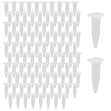 LAMXD 100PCS 1.5 ML Centrifuge Tubes Micro Plastic Centrifuge Tube Micro Test Tubes Sample Vial Clear Conical Suitable for Laboratories, Pigments, Biological Experiments, Lab Industrial Use